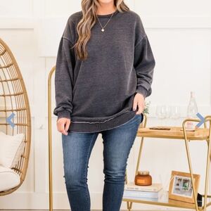 Chic Soul Dark Gray Sweatshirt